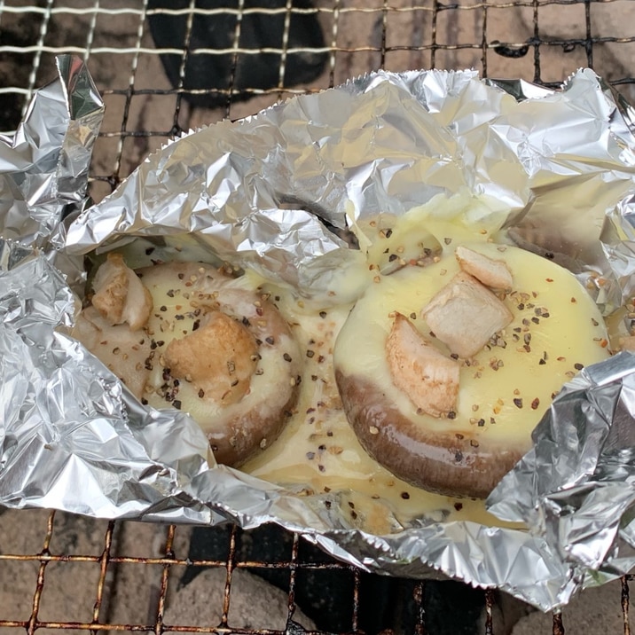 BBQに！椎茸のチーズ焼き